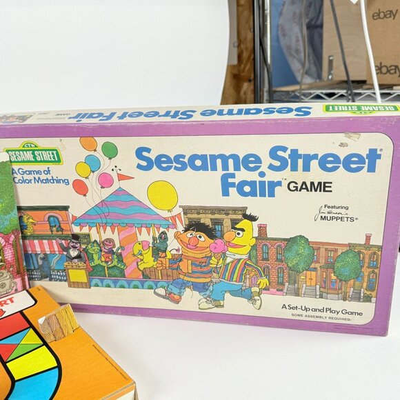 Vintage Sesame Street Fair Game 1976 Board Game Muppets Mostly Complete Plays - Picture 2 of 9